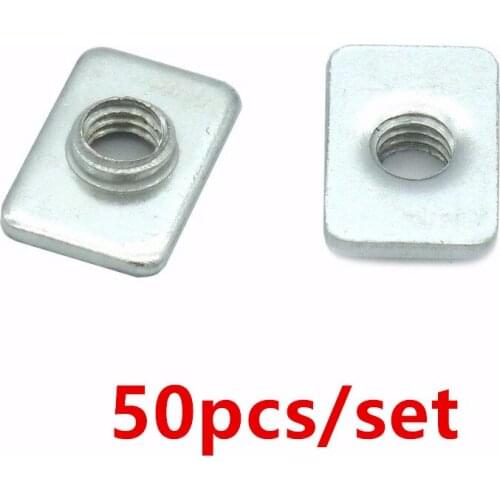 50pcs Zinc Coated M5 T Nut for 2020 profile extrusion CNC Reprap 3D printer