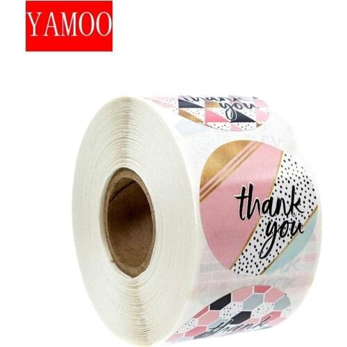 8 designs gold thank you stickers for seal labels Office stationery envelope handmade stickers wedding party sticke