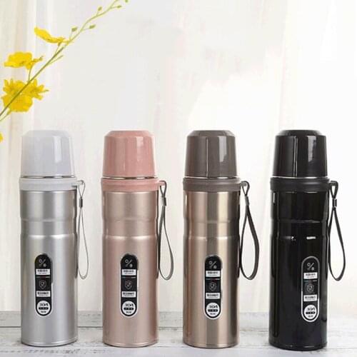 800ml Stainless Steel Thermos Bottle Portable Vacuum Flask Insulation Water Bottle Fashion Travel Vacuum Flask
