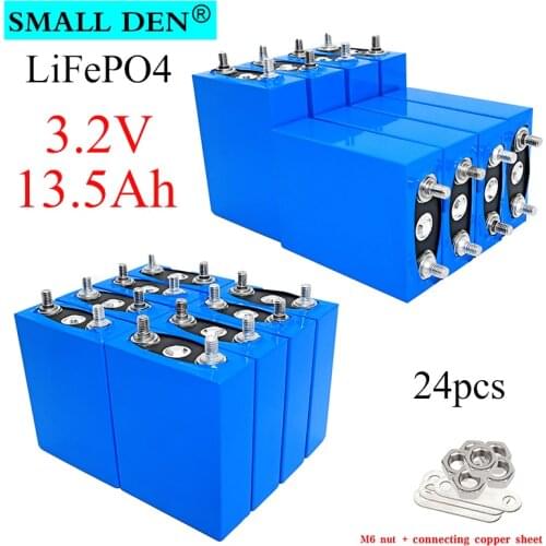 24PCS NEW 3.2V 13.5Ah lifepo4 battery diy 12v 24v 36v 48v rechargeable battery pack For Motorcycle Tricycle wheelchair inverter