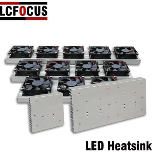 Aluminum Radiator With Fan Light Radiator Cooling System Radiator Suitable For DIY 20 30 50 Watt LED Plant Growth Light Aquarium