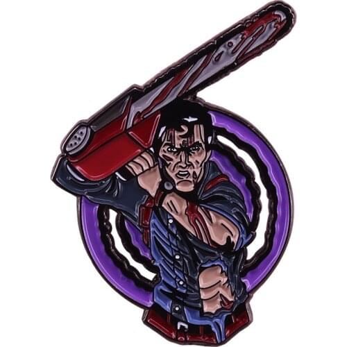 Hero ash enamel pin cool jackets backpack accessories