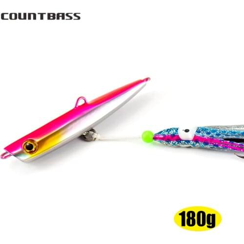 180g 6.3oz Japanese Style Inchiku Jigs with Octopus Assist Hook, Squid Jigging, Saltwater Bottom Ship Snapper Fishing Lure