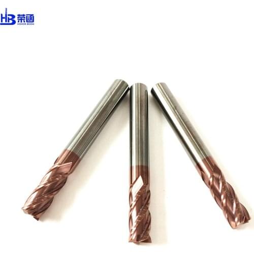 HRC55 Solid Square Carbide End mills1 2 3 4 5 6 8 10 CNC Cutting milling Tools Alloy Tungsten Steel milling cutter Honor Boom