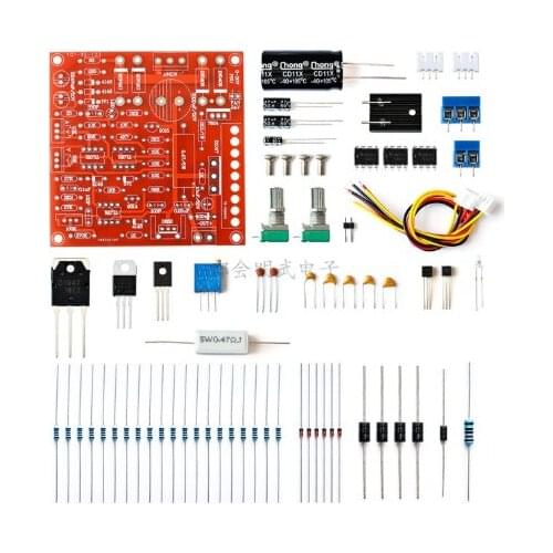 Red 0-30V 2mA-3A Continuously Adjustable DC Regulated Power Supply DIY Kit PCB