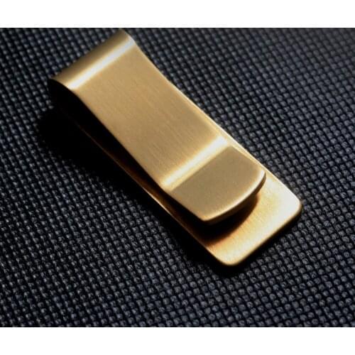Brass Money Clips Clip Vintage ID Card Money Clip Women Men Metal Banknote Check Money Clip Wallet Accessories Purse Cash
