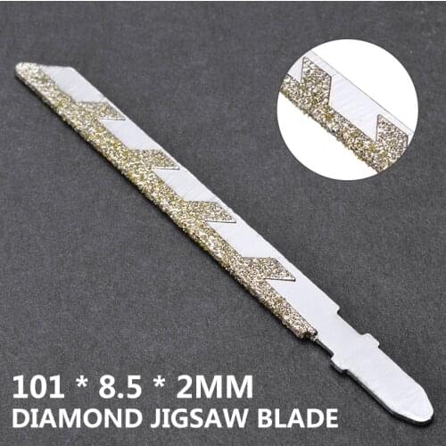 1Pcs T-shank Alloy Diamond Jigsaw Blade 101x8.5x2mm For Marble Stone Granite Tile Ceramic Cutting Power Tools