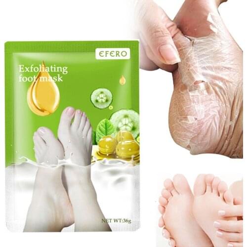 Exfoliating Foot Mask Pedicure Socks Remove Dead Skin Cuticles Moisturizing Tool NEW