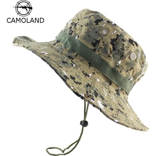 6 Colors Tactical Airsoft Sniper Camouflage Boonie Hats Nepalese Cap Militares Army Mens Bucket Hat Military Accessories Male
