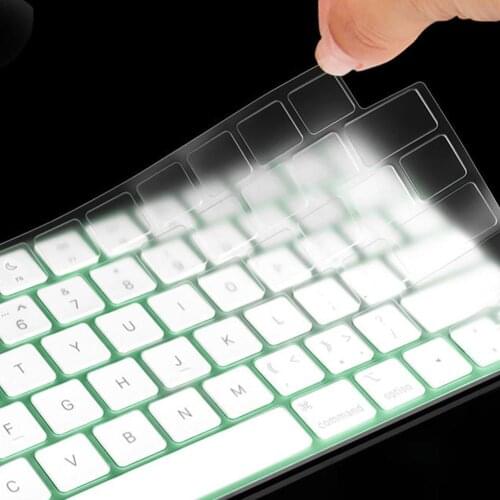 For Apple 2021 Imac Magic Control Keyboard Film Ipad Fully Transparent 0.13mm With Id Mute Tpu Material Keyboard Cover