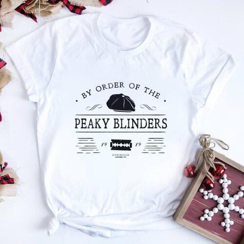 By Order of The Peaky Blinders Shirt Thomas Shelby T-shirt Cool Shelby Company Ganster Tees Tv Show Inspired Tops