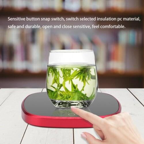 Home Touch Coffee Mug Warmer Electric Beverage Cup Warmer Glass Panel Coffee tea maker Heating Coaster Mat for Office/Home hogar