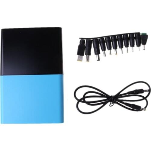 QC 3.0 USB DC 1-24V Adjustable Output 12x 18650 Batteries DIY Power Bank Box Charger for Laptop Mobile Phone Router Tablet LED