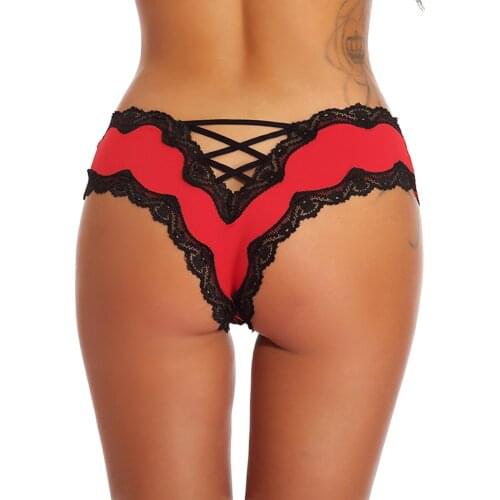 Sexy Womens Panties,Lace Bowknot Decoration Hollow-Out Panties for Wedding Nights Honeymoon New Style 2021