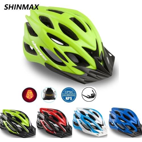 SHINMAX Ultralight Helmet 28 Vents LED Bicycle Helmet Men And Women Bicycle Helmet Mountain Road Bike Helmet Casco de bicicleta