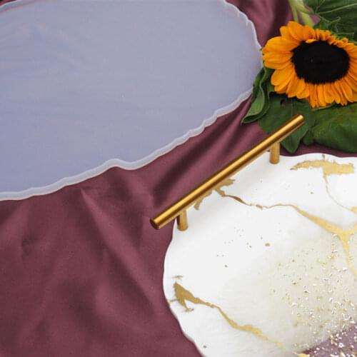 Silicone Coasters Resin Casting Mold Agate Epoxy Fruit Tray Mould DIY Craft or 1 Pair Handle or Mold Handle Set A1