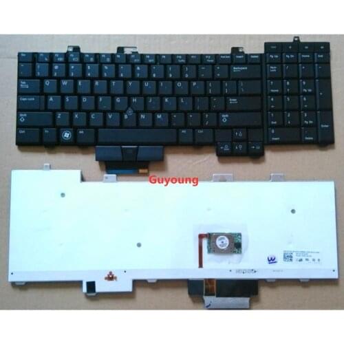 Replace laptop US keyboard For DELL Precision M6400 M6500 backlight English