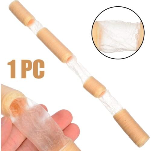 1Pc Natural Roast Sausage Collagen Casings Healthy Collagen Shell Skins 14M*26mm for Making Smoked Oor Fresh Roast Sausage