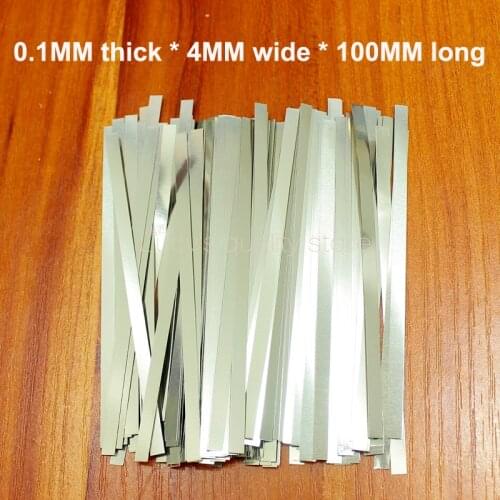 100g/bag Spot welding battery connection nickel plate 18650 battery nickel plated steel strip 0.1MM thickness *4MM wide
