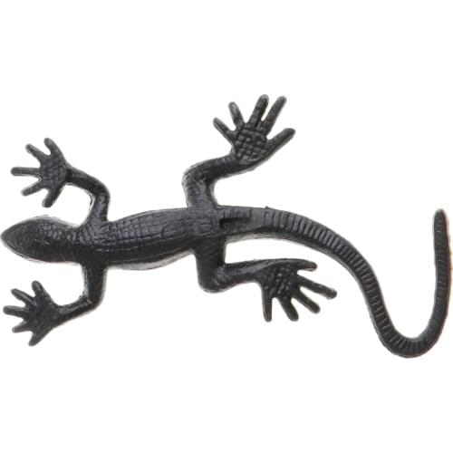 10x Lifelike Soft Rubber Gecko Figure Reptile Toy Halloween Party Prop 5x3cm