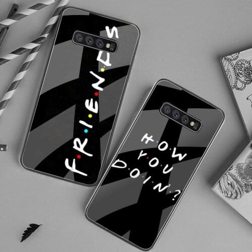 Central Perk Coffee friend tv show how you doin Phone Case Tempered Glass For Samsung S20 Plus S7 S8 S9 S10 Plus Note 9 10 Plus