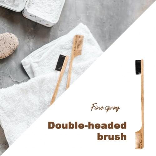 Wood Eyebrow Brush Lightweight Fine Workmanship Wear-Resistant Dual Edge Wooden Eyebrow Comb Eyeshadow Eye Brow Women Cosmetic