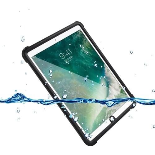 For iPad Pro 10.5 Waterproof Case with Pencil Holder 360 Full Protector Cases For iPad Pro 10.5" Cover Funda Silicone Soft Shell