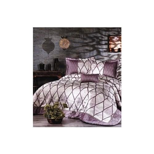 DowryWorld - New Season - Natalya Double Bedspread (Plum Color)