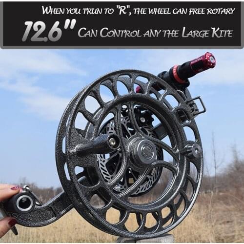 32cm Kite Reel Winder Brake System Anti-reversion Outdoor Single Line Kite Flying（Dacron Kevlar 300m Kite Line String） Optional
