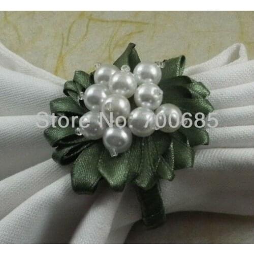 Beaded wedding napkin ring, napkin holder, decoration napkin ring