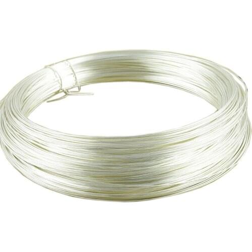 0.3-1.0MM 925 Sterling Silver Line Wire for Necklace Bracelet Earring Jewelry Making Real Pure Solid Silver Jewelry Findings
