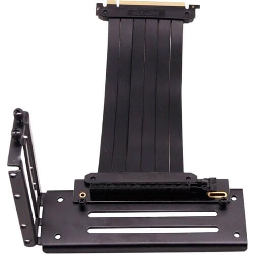 PCI E X16 Extension Cable Graphics Cards Bracket PCI Express 3.0 Connector Cable Flexible Cable Adapter for PC Case