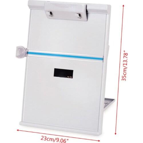 Plastic Clip Typing Paper Holder Document Adjustable Computer Book Rack Stand Reading Typing Frame Office Supply