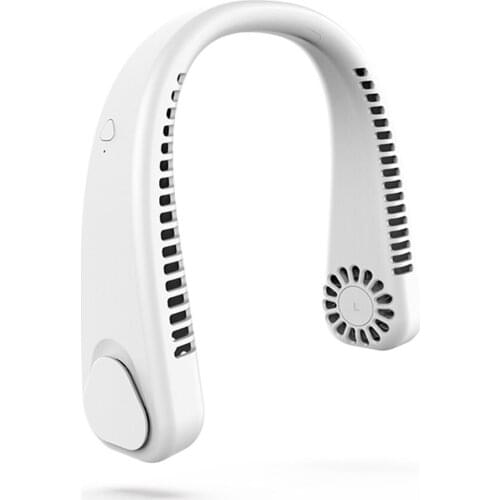 Portable Neck Fan Hands-free Bladeless Fan Rechargeable Headphone Design 3rd Gear Wind Speed Neck Fan