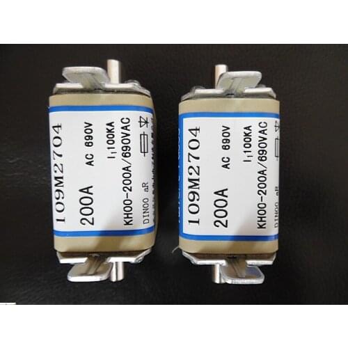 Fuses: KH00 200A 690VAC aR / KH00 125A 690V / KH00-200A 500VAC / KH00 250A 500VAC aR / KBZ00-160A KBZ00-250A