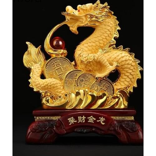 Resin Dragon Zodiac Dragon Home Decoration Natural Resin Making Birthday Gift Christmas Gift Lucky Dragon