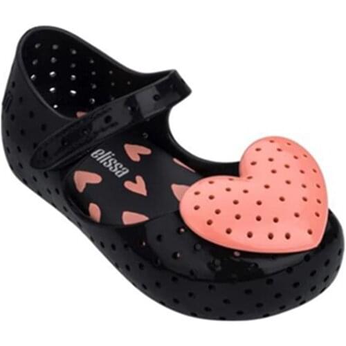 Mini Melissa Fashion Girls Candy shoes Kids Heart Childrens Summer sandals Baby valentines Day mini melissa shoes SH19099