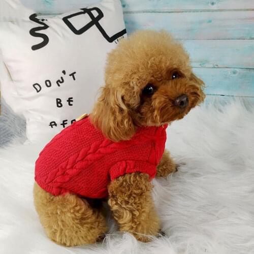 Pet Sweater for Small Dogs Cats Winter Warm Puppy Dog Clothes for Yorks Shih Tzu Pullovers Mascotas Clothing honden kleding