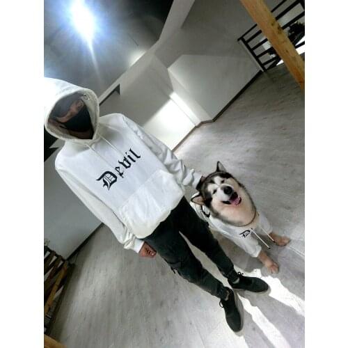 Dog Hoodies for Small Large Dogs Cotton Hoodie for French Bulldog People-pet Matching Apparel PC1156