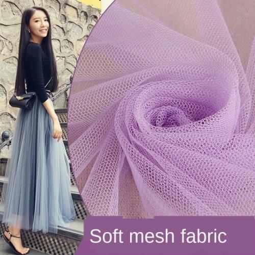 Soft Mesh Gauze Encrypted Mosquito Net Gauze Skirt White Summer Green Tulle Lace Fabric for Wedding Sewing Dress 500cm*160cm