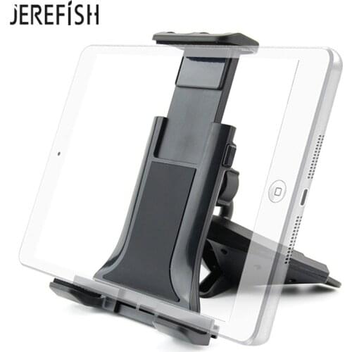 2 in 1 Universal Car Mount CD Slot Tablet Car Mount for 4-11 inch Android Tablet iPad Sturdy CD Player Cell Phone Holder