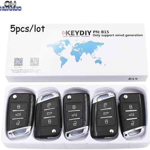 5Pcs/Lot Universal Remote B15 tyle For KD900/KD900+/URG200/KD-X2 3 Buttons Car Key Remote Control