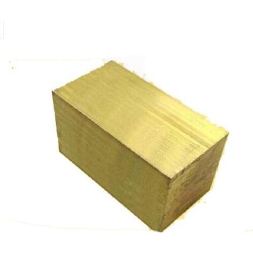 20x20x100mm 20x20x200mm H59 High Quality Brass Shaft Copper Square Flat Bar Model Maker DIY material All sizes in stock