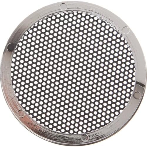 2 Pcs 1/2/3/4/5/6 Inch Speaker Steel Mesh Round Grill Protective Cover Circle C7AA
