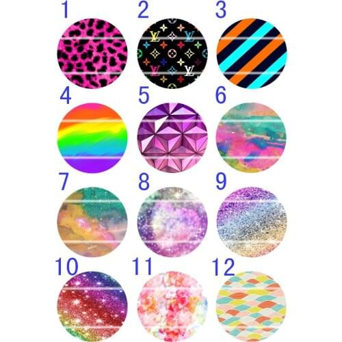 Handmade Colorful picture Round Glass Cabochons Refrigerator magnet for Necklace Decoration and Phone Chain Accessaries278
