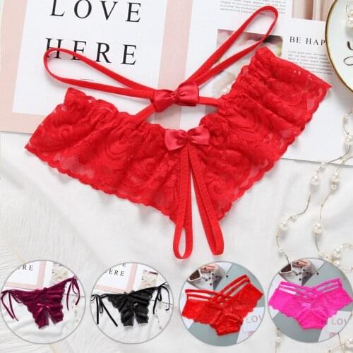 1/2/3pcs Womens Panties Lace Sexy Lingerie Female Briefs Panty Black Hollow Out Low Waist Ladies Underpants Underwear