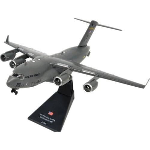 1:200 Diecast U.S. Air ForceC-17 Globemaster III Transport Aircraft Model Alloy Desktop Decoration Collection Ornaments