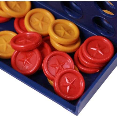 1 Set Connect 4 In A Line Board Game Foldable Childrens Educational Toys for Kid Sports Entertainment Gifts