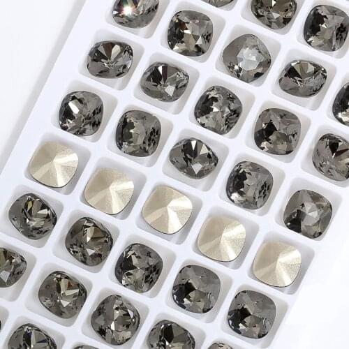 10mm Diamond Round Cone Transparent Pointed Crystal Pointback Glue On Nail Art Rhinestones DIY Jewelry Making