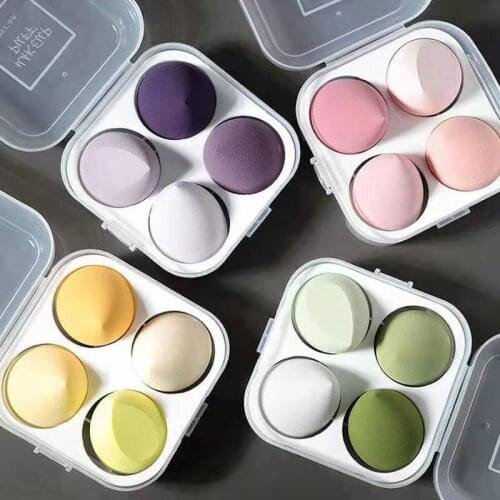 4PCS/SET Cosmetic Puff Makeup Egg Foundation Concealer Sponge Powder Blender Soft Makeup Puff Sponge Cosmetic Egg Make Up Tools